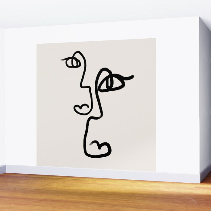 Faces | Black Wall Mural Gallery Image 2