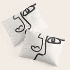 Faces | Black Pillow Sham Gallery Image 3