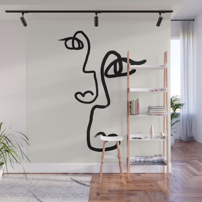 Faces | Black Wall Mural Gallery Image 1