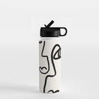 Faces | Black Water Bottle Gallery Image 1