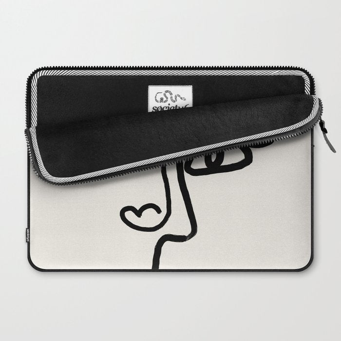 Faces | Black Laptop Sleeve Gallery Image 2