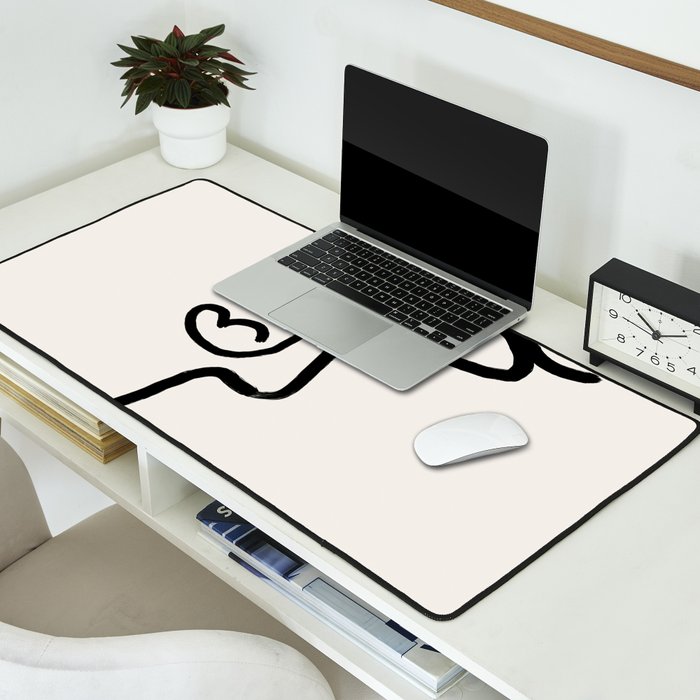Faces | Black Desk Mat Gallery Image 2