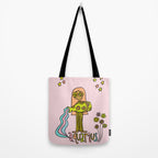 Age of Aquarius zodiac art by surfy birdy Tote Bag Gallery Image 2