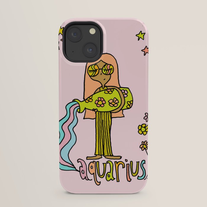 Age of Aquarius zodiac art by surfy birdy iPhone Case Gallery Image 29