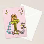 Age of Aquarius zodiac art by surfy birdy Stationery Card Gallery Image 2