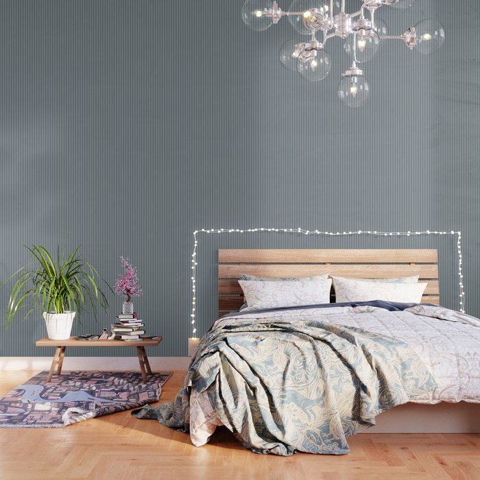 Minimal Arch XLVII Neutral Grey Blue Modern Geometric Lines Wallpaper Gallery Image 3