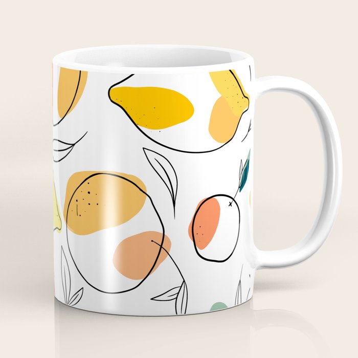 Abstract citrus fruit Coffee Mug Gallery Image 1