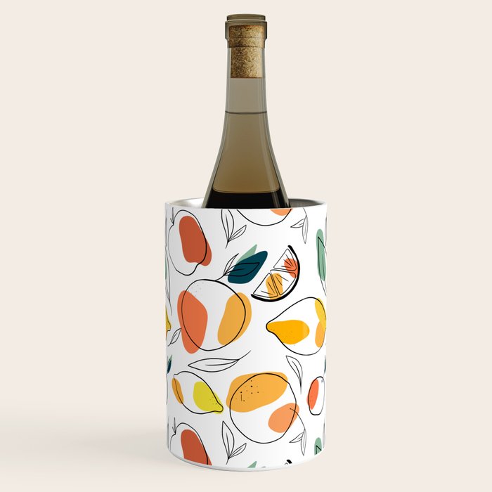 Abstract citrus fruit Wine Chiller Gallery Image 2