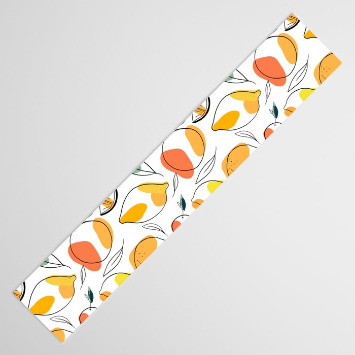 Abstract citrus fruit Table Runner Gallery Image 3