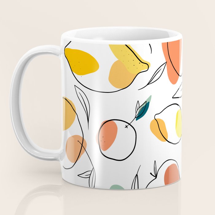 Abstract citrus fruit Coffee Mug Gallery Image 3
