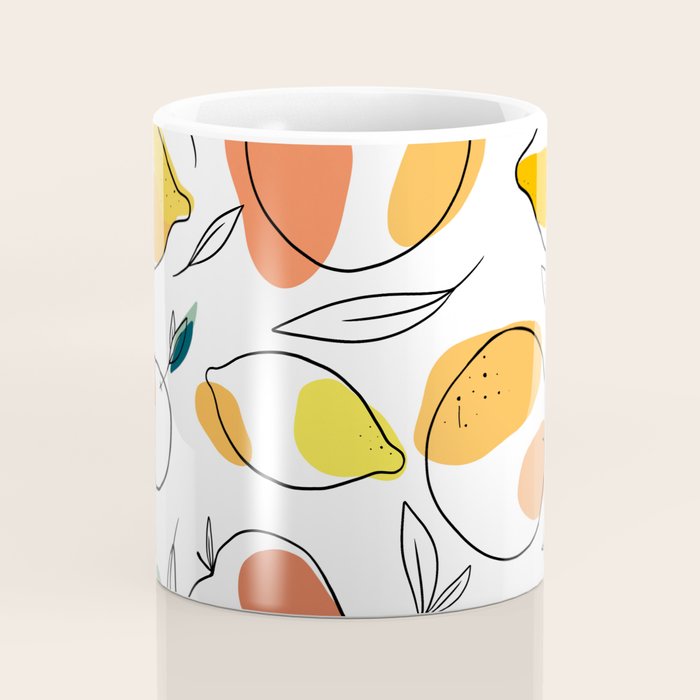 Abstract citrus fruit Coffee Mug Gallery Image 4