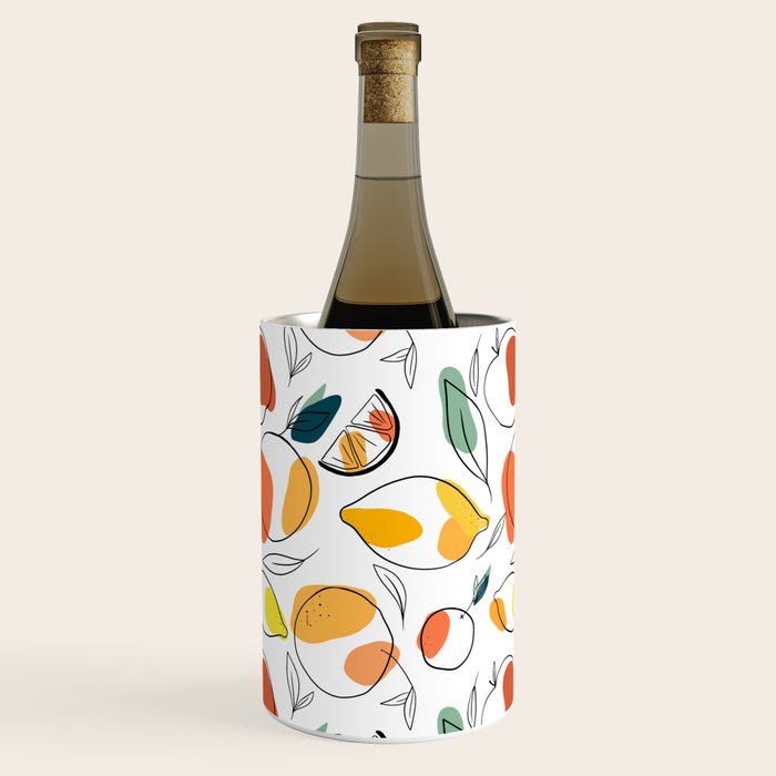 Abstract citrus fruit Wine Chiller Gallery Image 3