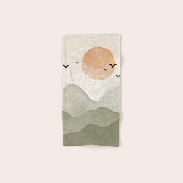 Sunset Migration Bath Towel Gallery Image 1