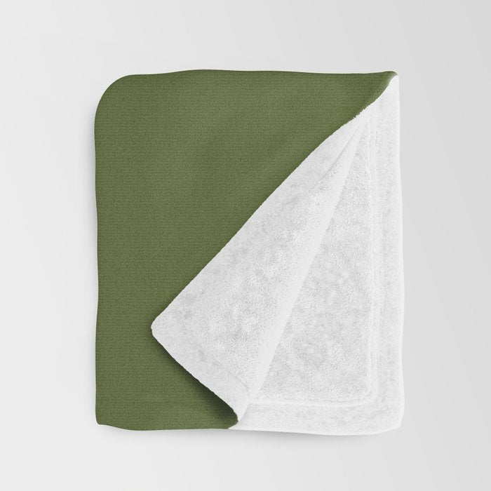 Virgo Zodiac Star Constellation Line Art Olive Green Throw Blanket Gallery Image 3