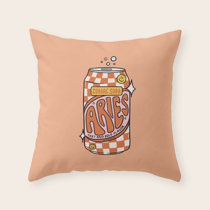 Aries Soda Throw Pillow Gallery Image 6