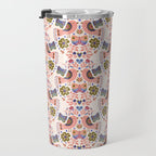 Folk Birds - Vintage Color Travel Mug Gallery Image 3