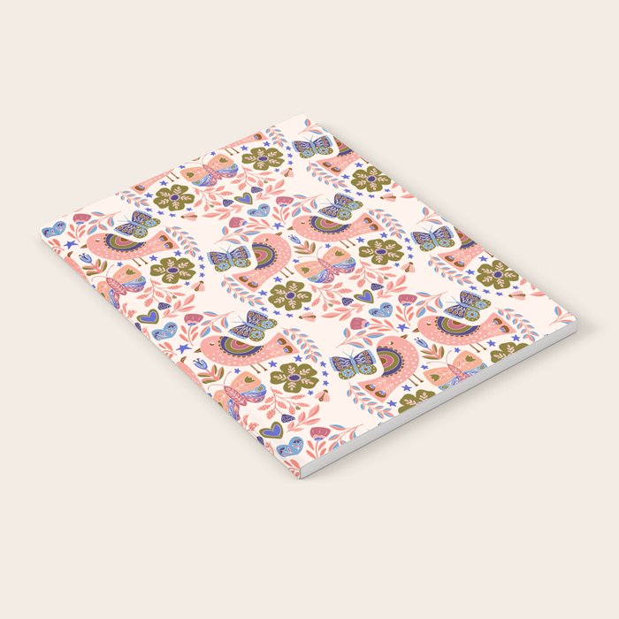 Folk Birds - Vintage Color Notebook Gallery Image 2