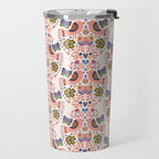 Folk Birds - Vintage Color Travel Mug Gallery Image 2