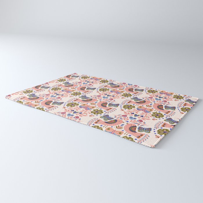 Folk Birds - Vintage Color Rug Gallery Image 3