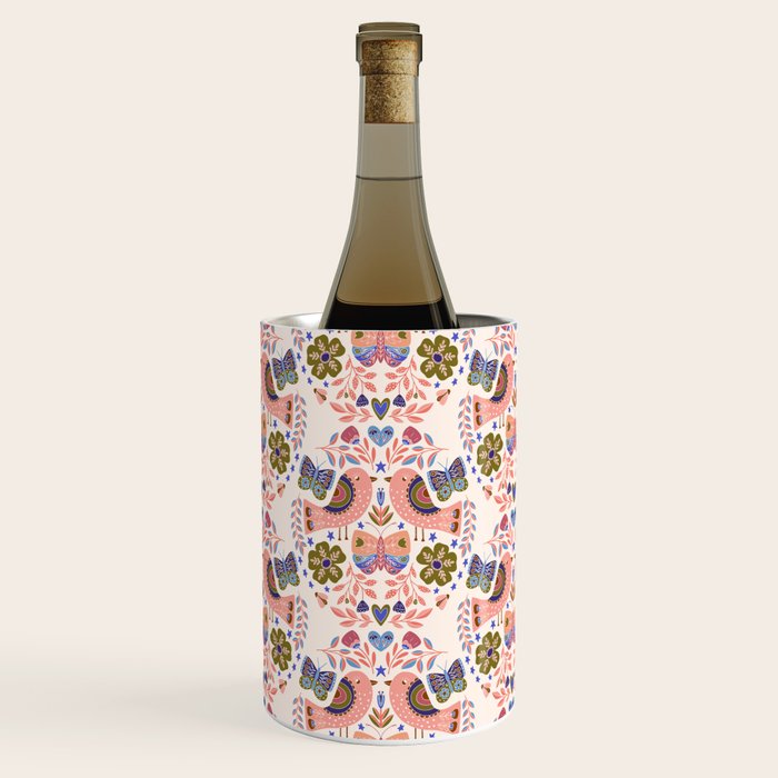 Folk Birds - Vintage Color Wine Chiller Gallery Image 3