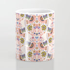 Folk Birds - Vintage Color Coffee Mug Gallery Image 4