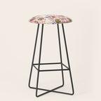 Folk Birds - Vintage Color Stool Gallery Image 1