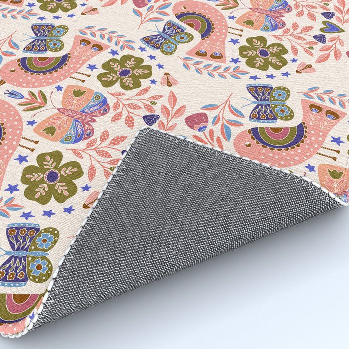 Folk Birds - Vintage Color Rug Gallery Image 4