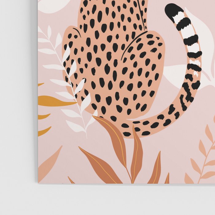 Summer Cheetah Pattern I - Terracotta  Poster Gallery Image 3