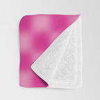 Checkered Blur Hot Pink Blurry Checkered Pattern Throw Blanket Gallery Image 3