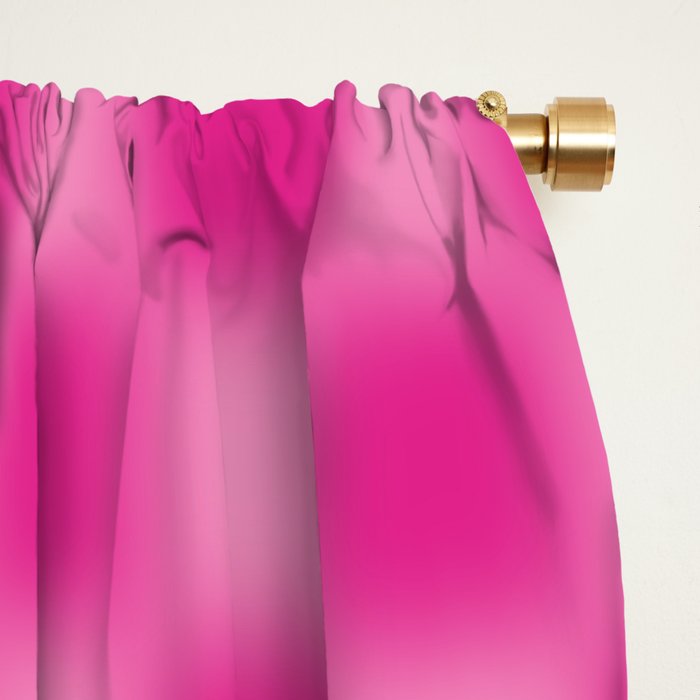 Checkered Blur Hot Pink Blurry Checkered Pattern Window Curtain Gallery Image 2