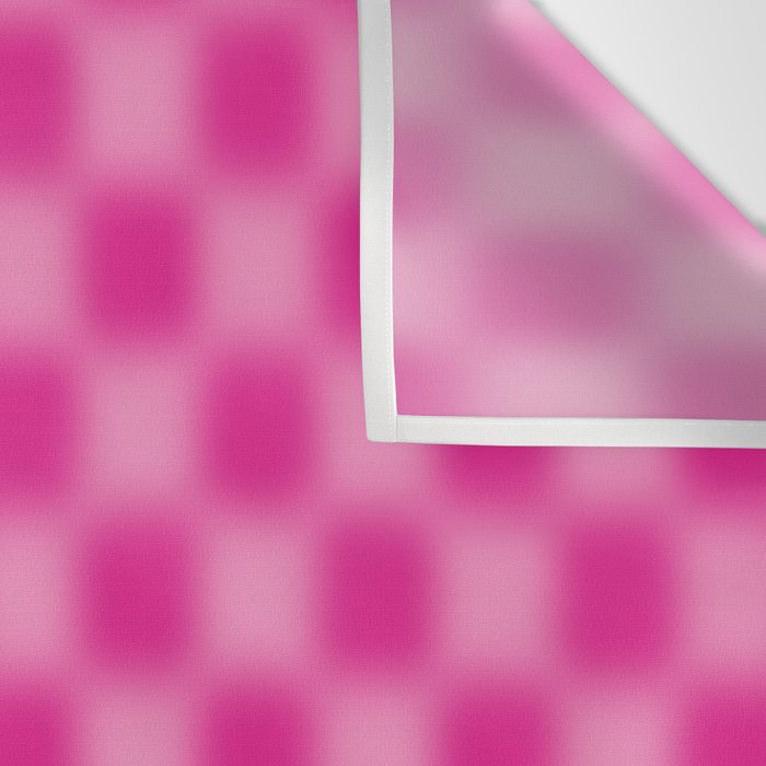 Checkered Blur Hot Pink Blurry Checkered Pattern Wall Tapestry Gallery Image 3