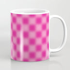 Checkered Blur Hot Pink Blurry Checkered Pattern Coffee Mug Gallery Image 1