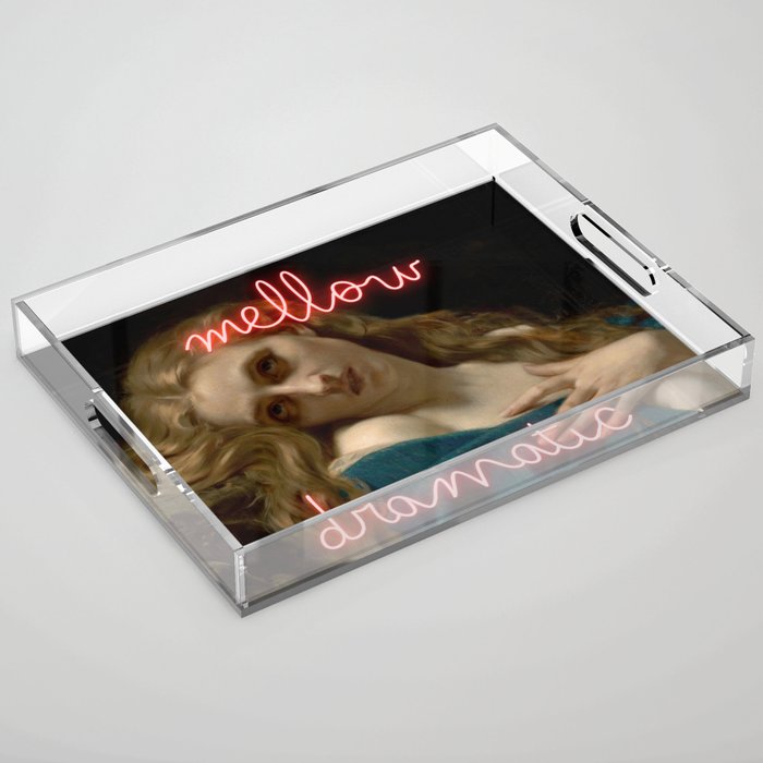Mellow Dramatic - Mental Health Humor Acrylic Tray Gallery Image 1