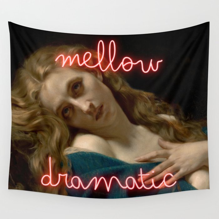Mellow Dramatic - Mental Health Humor Wall Tapestry Gallery Image 4
