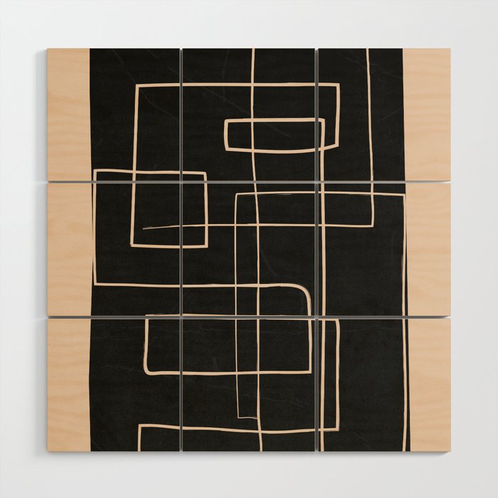 Abstract Minimal Art 30 Wood Wall Art Gallery Image 1