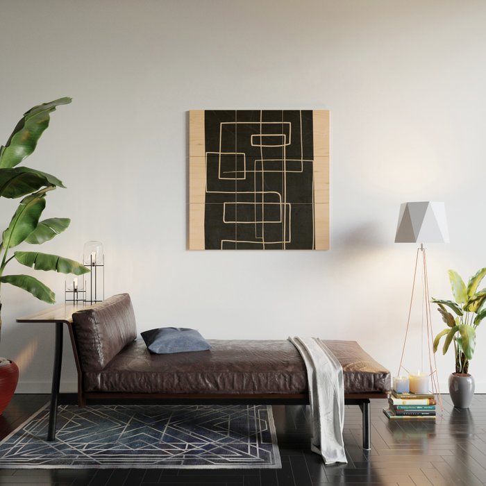 Abstract Minimal Art 30 Wood Wall Art Gallery Image 2