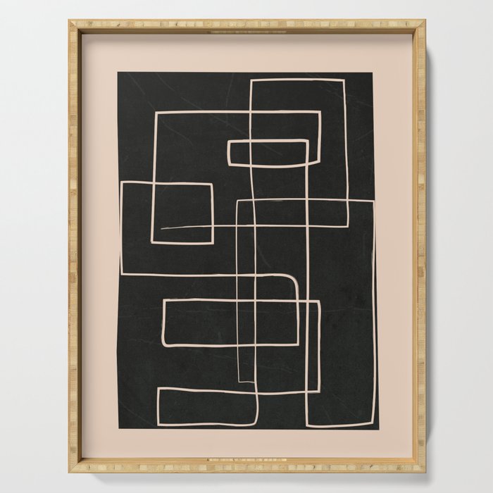 Abstract Minimal Art 30 Serving Tray Gallery Image 1