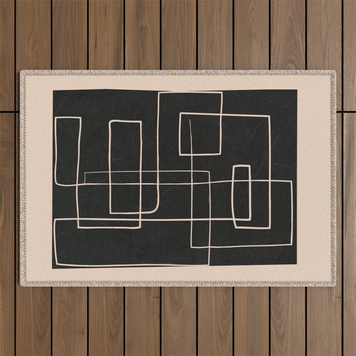 Abstract Minimal Art 30 Outdoor Rug Gallery Image 1