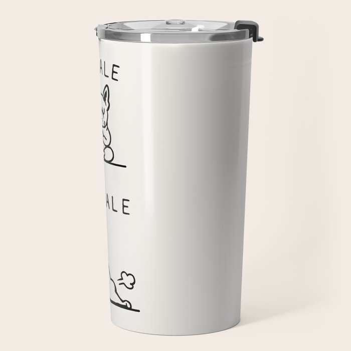 Inhale Exhale Frenchie Travel Mug Gallery Image 2