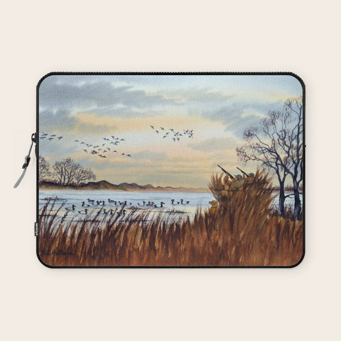 Duck Hunting Season Begins For The Canvasback Laptop Sleeve Gallery Image 1