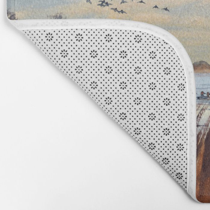 Duck Hunting Season Begins For The Canvasback Bath Mat Gallery Image 2