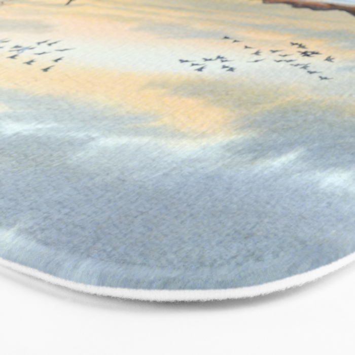 Duck Hunting Season Begins For The Canvasback Bath Mat Gallery Image 3