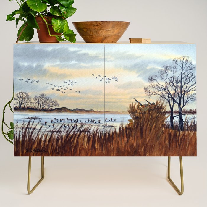 Duck Hunting Season Begins For The Canvasback Credenza Gallery Image 1