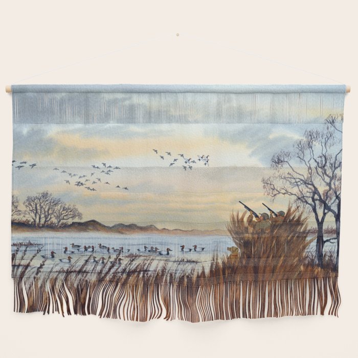 Duck Hunting Season Begins For The Canvasback Wall Hanging Gallery Image 1