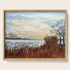 Duck Hunting Season Begins For The Canvasback Serving Tray Gallery Image 1