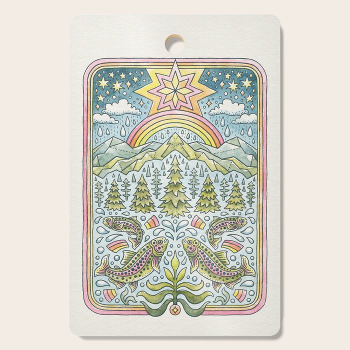 River Rainbows Cutting Board Gallery Image 1