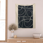 Abstract Line 20 Wall Tapestry Gallery Image 2