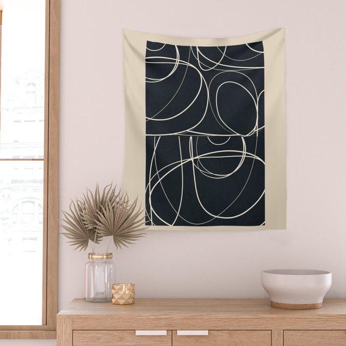 Abstract Line 20 Wall Tapestry Gallery Image 2
