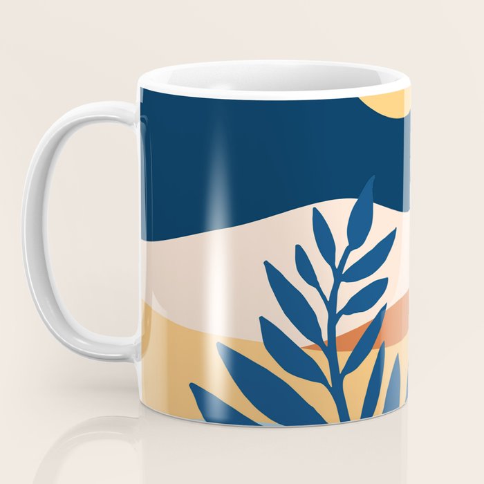Moon and Night Bloomer Mountain Landscape Coffee Mug Gallery Image 3