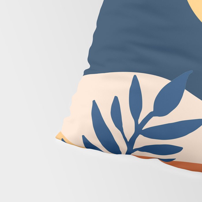 Moon and Night Bloomer Mountain Landscape Pillow Sham Gallery Image 4